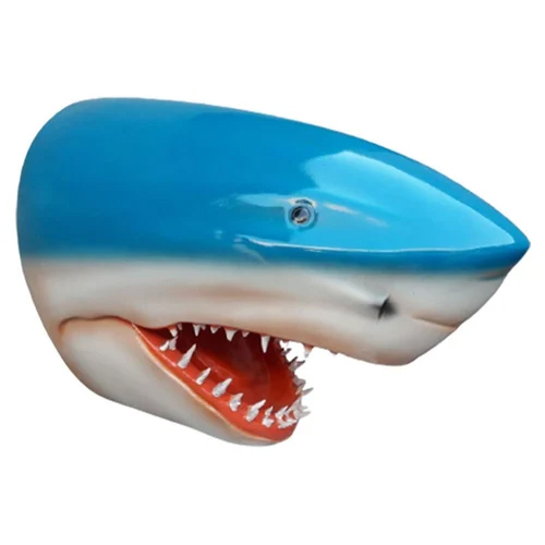 FRP Glass Shark Head Statue