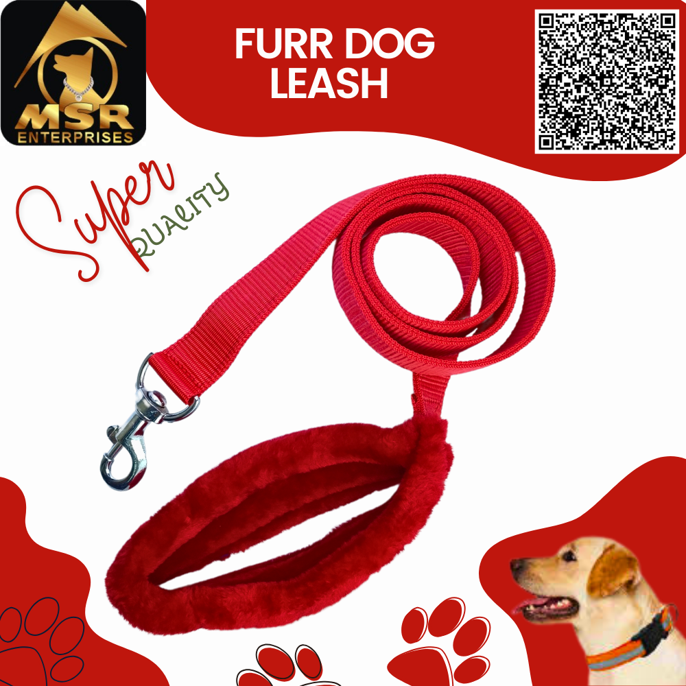 DOG FURR LEASH DOUBLE LAYER ( PP/ NYLON)