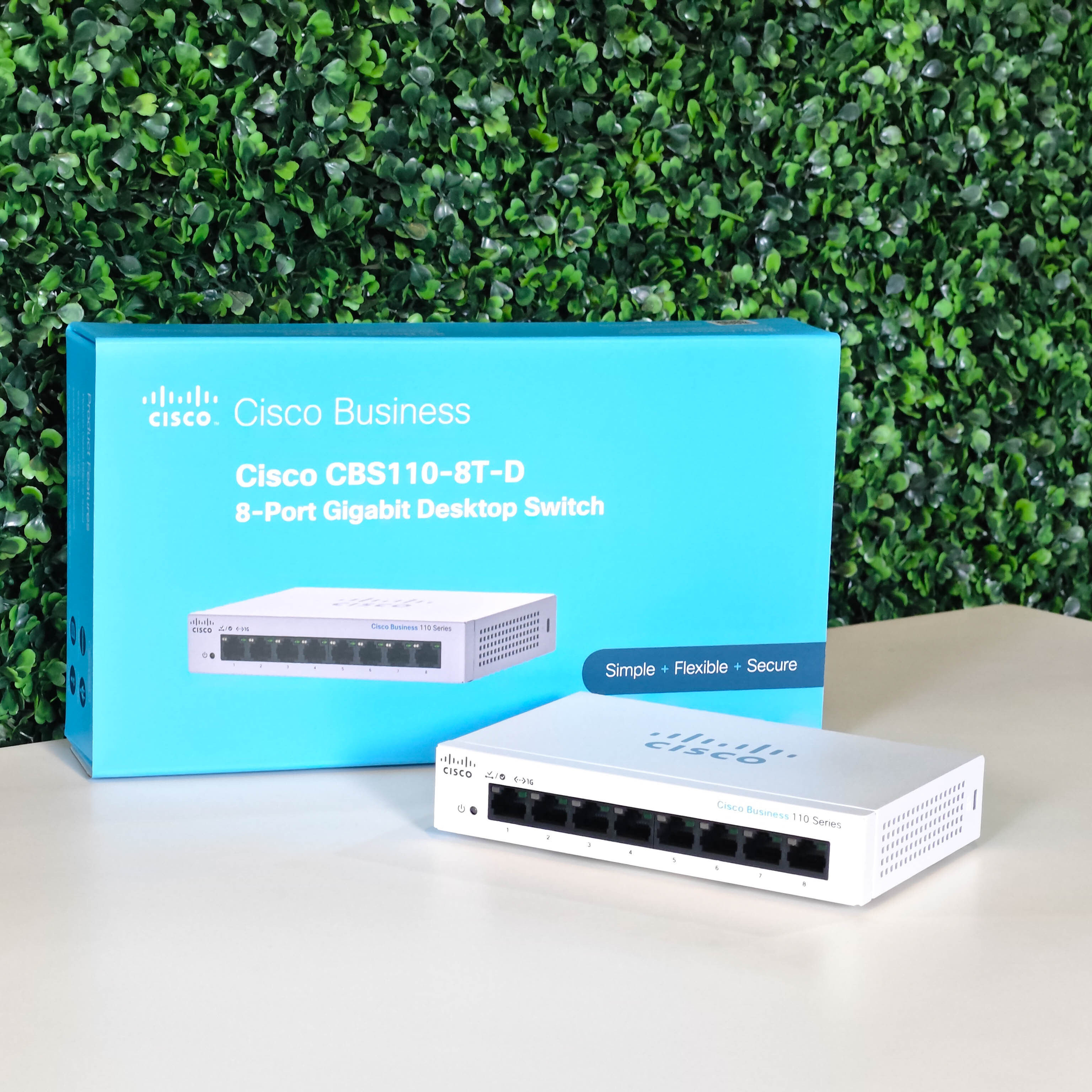 CBS110-8T-D-IN  Cisco Business CBS110-8T-D Unmanaged Switch | 8 Port GE | Desktop | Ext PS | Limited Lifetime Protection