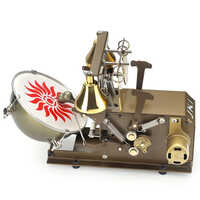 Fully Automatic Electric Mini Aarti Machine With Dhol Jhalar Bell Body Material: Metal