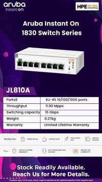 JL810A Aruba Instant On 1830 8G Switch