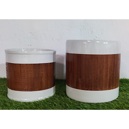 Round Ceramic Planter