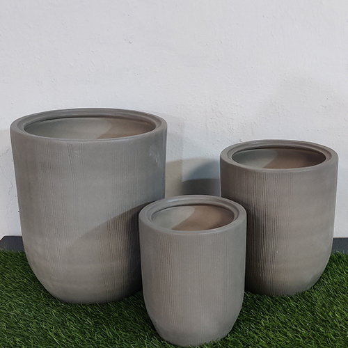 Grey Ceramic Planter