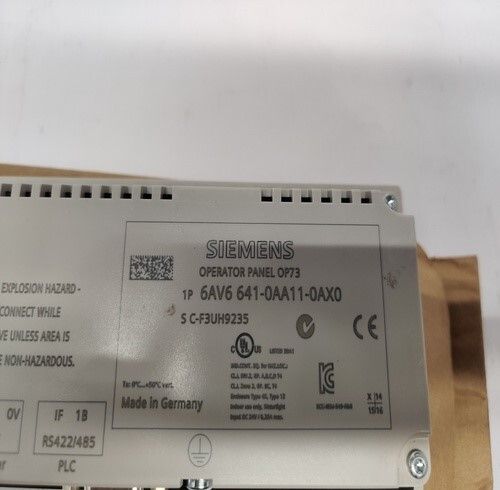 SIEMENS 6AV6 641-0AA11-0AX0 OPERATOR PANEL OP73  (NEW OPEN BOX)