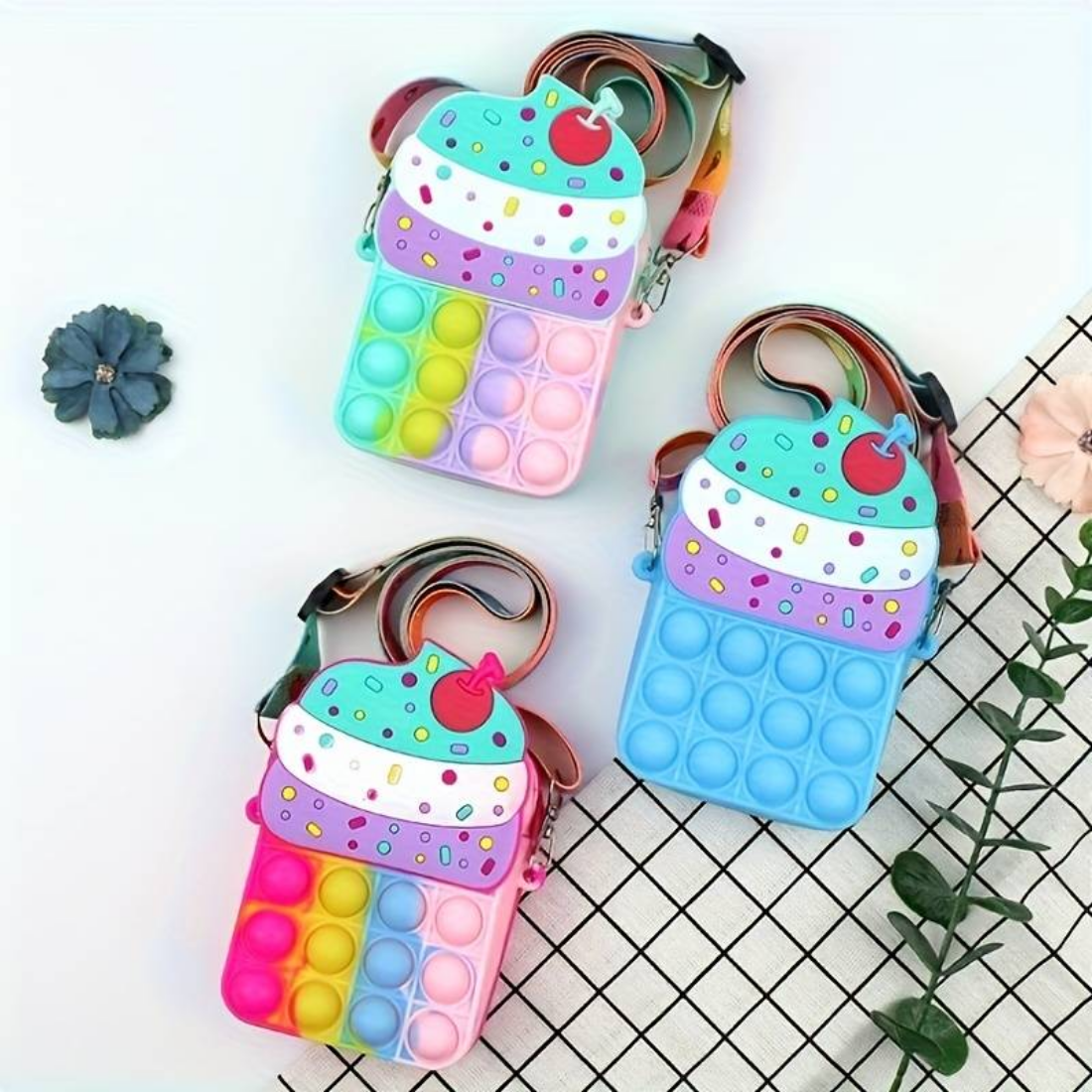Ice cream shape sling bag