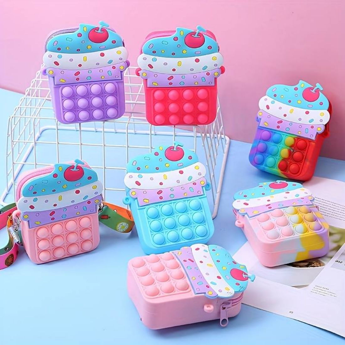 Ice cream shape sling bag