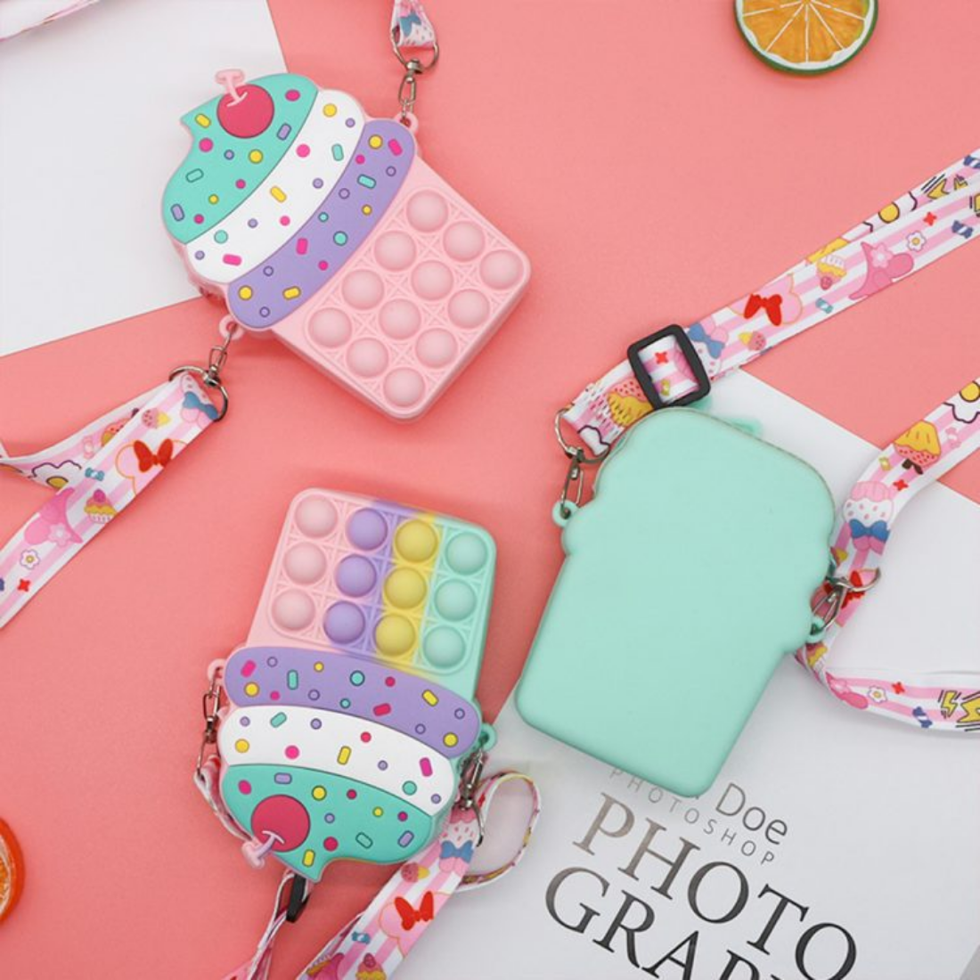 Ice cream shape sling bag