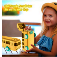 Bus shape sipper bottle