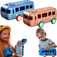 Bus shape sipper bottle