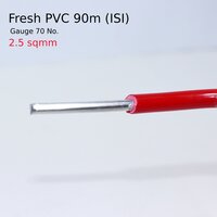 2.5 Mm Single Aluminium Wire (isi) Gauge 70 (90 Mtr) - Aluminium, 90 Mtr, Red/blue/black/yellow/green | Pvc Insulation, 5-year Warranty, Agricultural Use