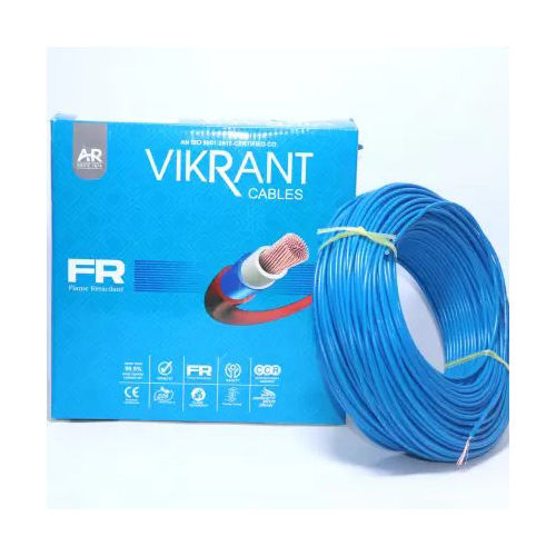 Fr, Ccr 1.5 Mm Vikrant House Wire (Six Color 8 No. Gauge) Insulation Material: Fr Pvc