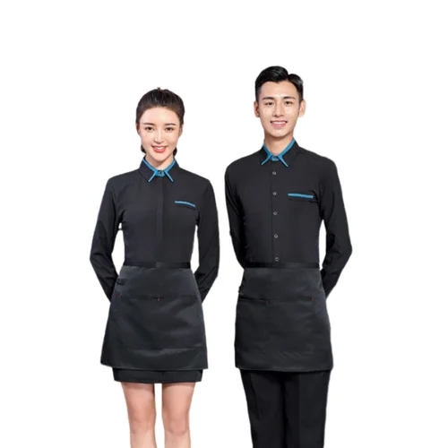 Black Hotel Restaurant Uniform