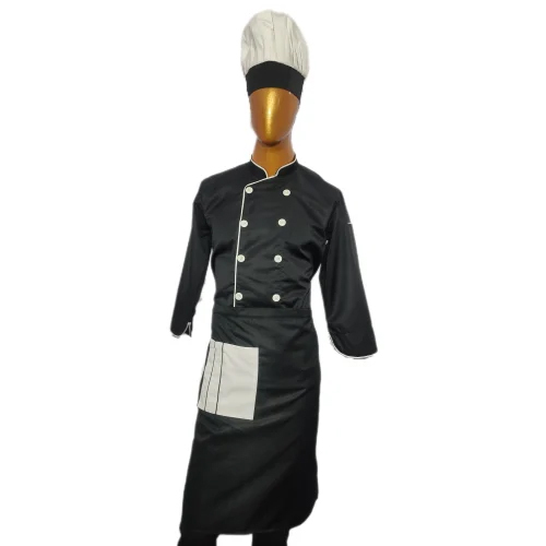 Black Designer Chef Coats