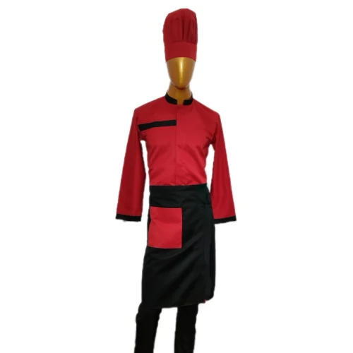 Plain Red Catering Uniform