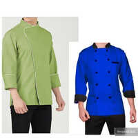 Hotel Chef Shirt - Blue Long Sleeve | Professional Culinary Attire For Kitchen Excellence  