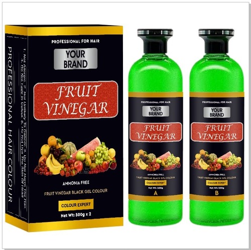 fruit vinegar hair gel black color