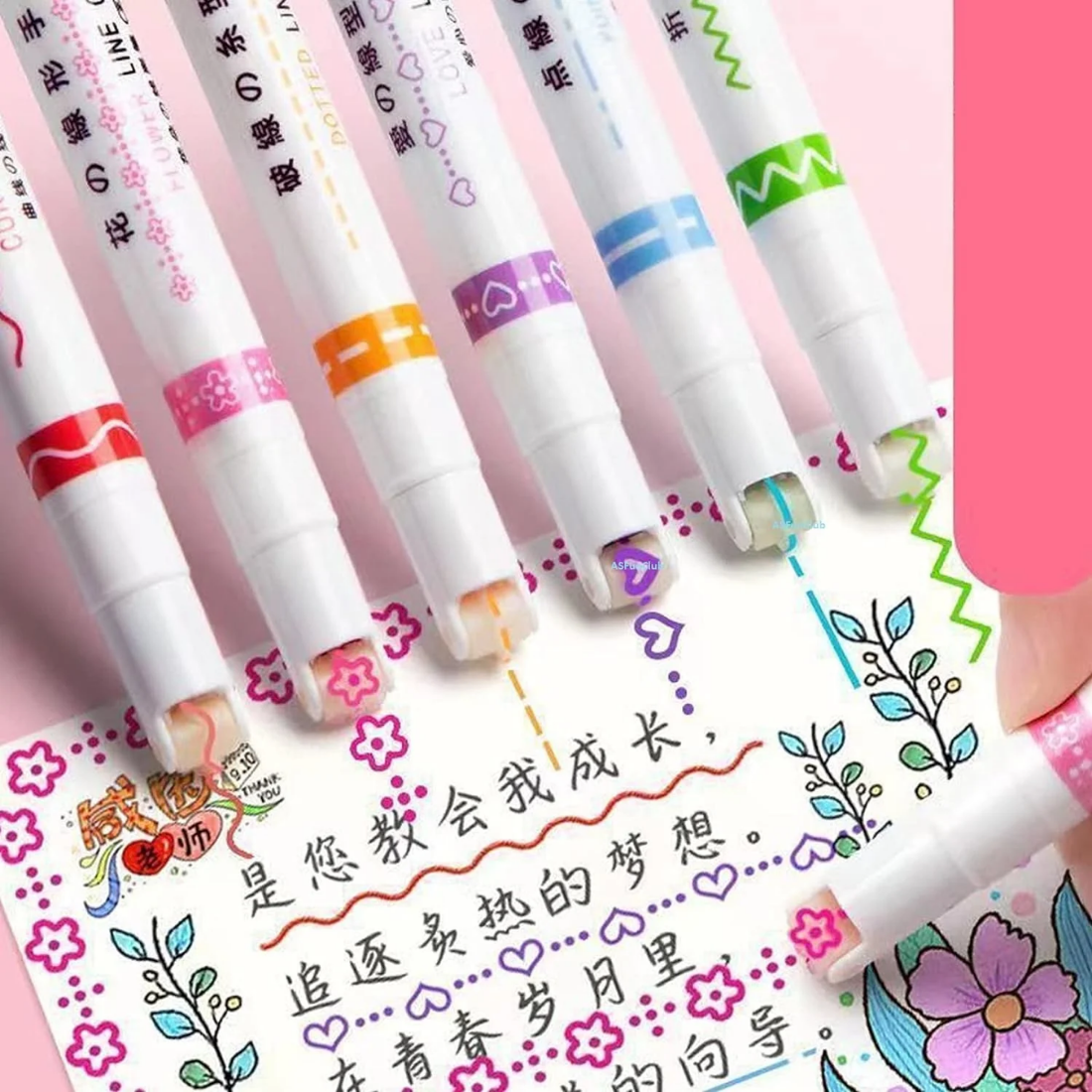 Roller colour pen