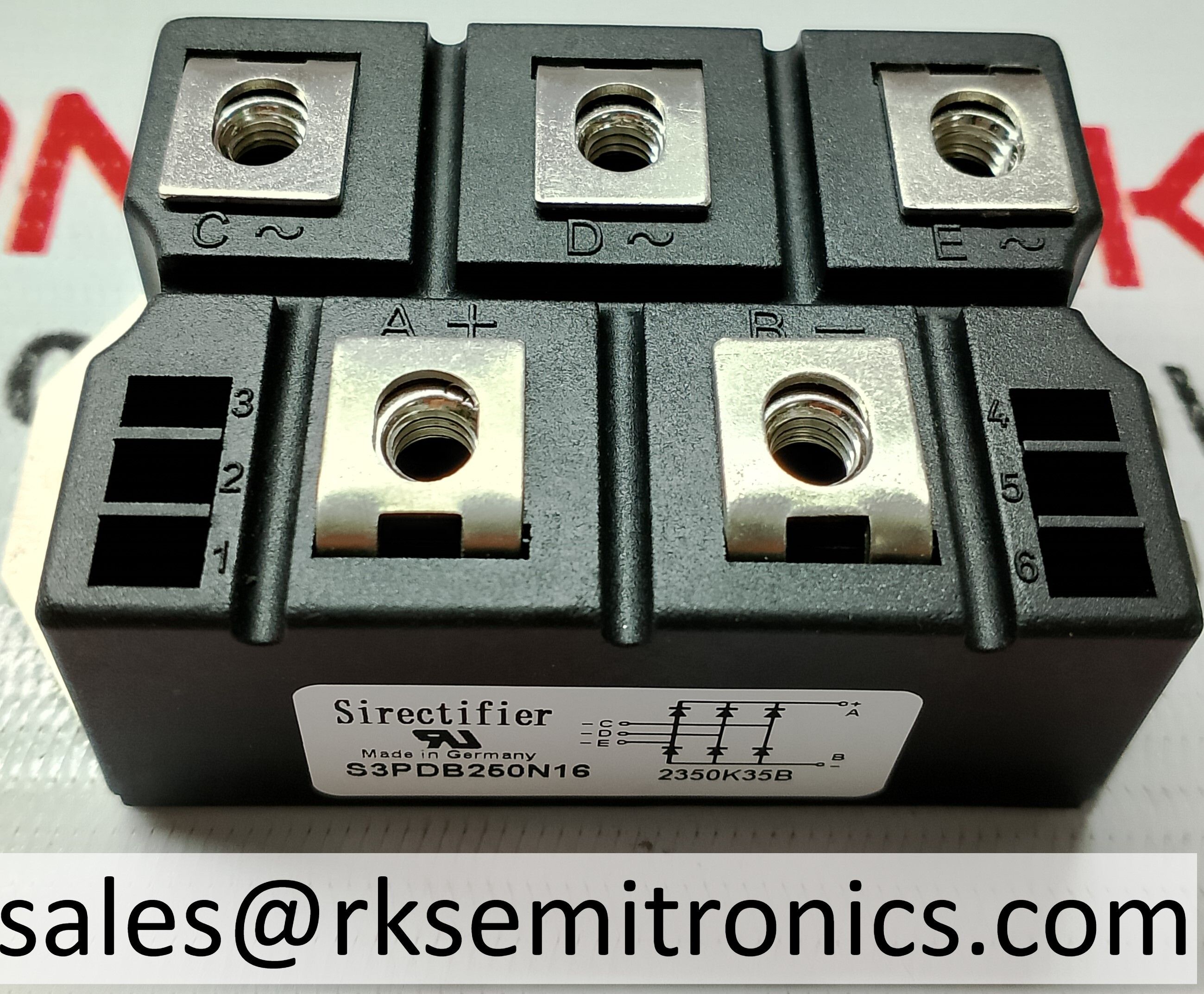 S3PDB250N16     Three Phase Rectifier Modules