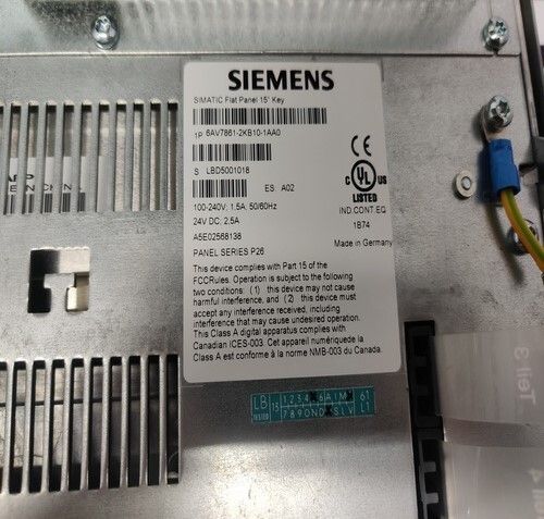 SIEMENS 6AV7861-2KB10-1AA0 SIMATIC FLAT PANEL