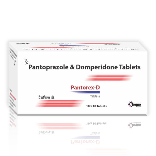Pantoprazole sodium 40mg + domperidone 10mg Tablets