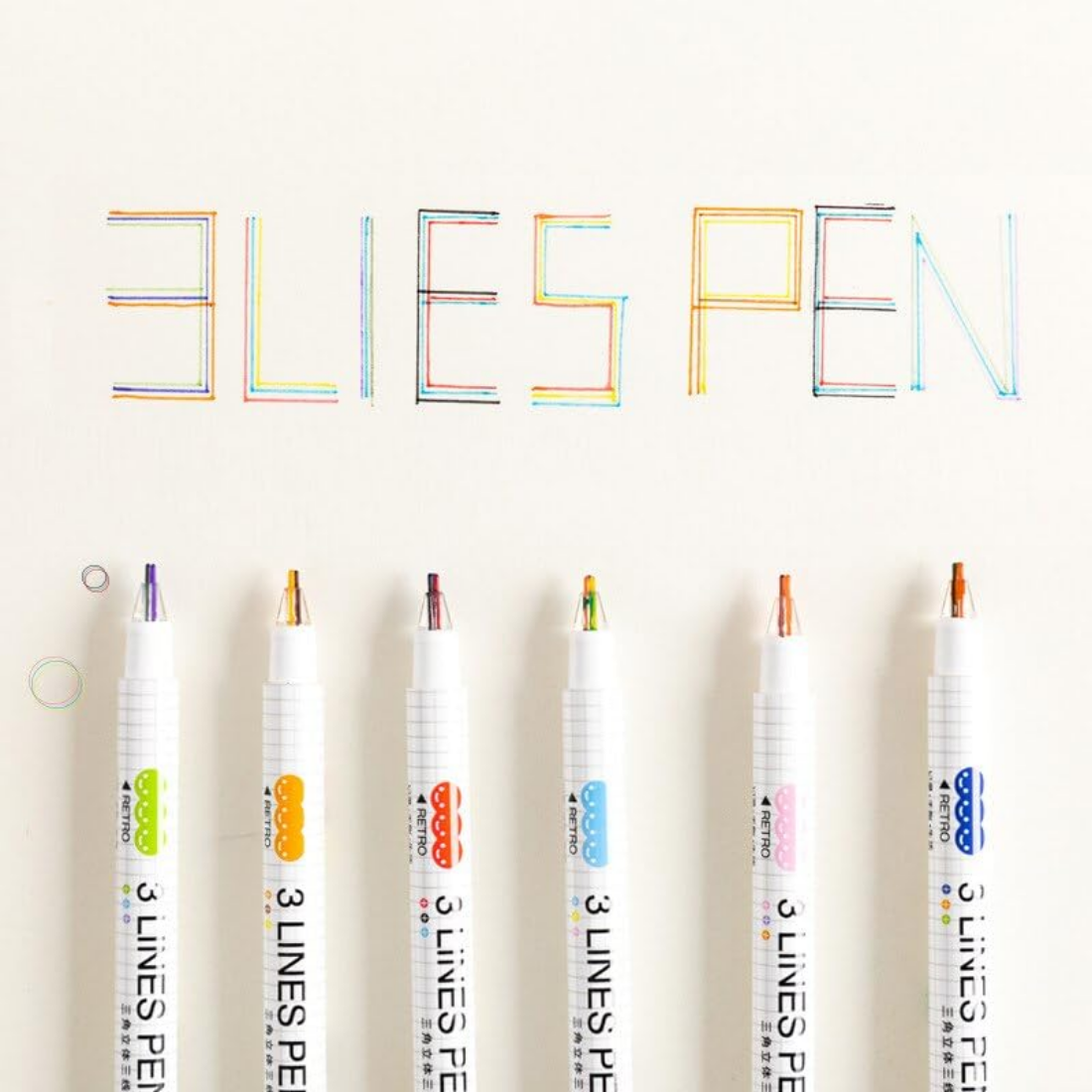 3 line pen