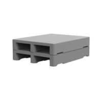 Grey 800x1000x160 2-way Pallets