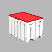 800X1200X800 2-Way Pallet-Containers