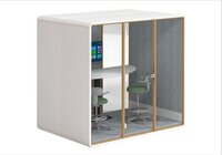 Personal Office Cuboid - Robust Acoustic Foam, Compact 4x6 Feet Design, Sleek Slate Gray Finish | Ideal for Studio Work & Confidential Meetings