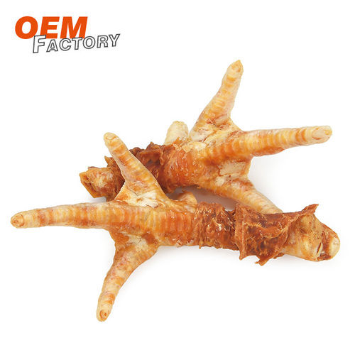 Chicken Feet with Meat OEM Healthy Snacks For Dogs Dog Treats Factory