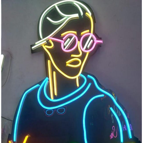 Boys Neon Signboard Application: Commercial