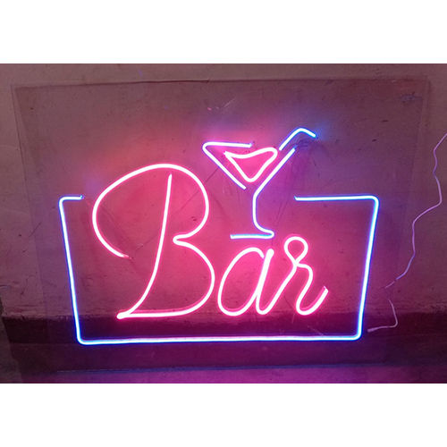 Neon Bar Signboard Application: Commercial