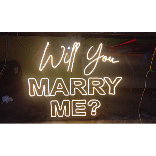 Marry Me Neon Signboard