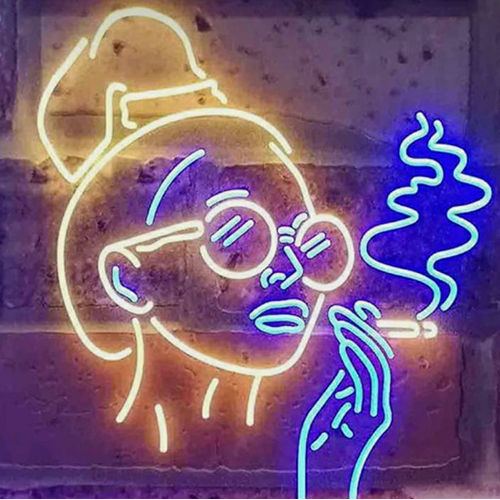 Smoke Neon Signboard