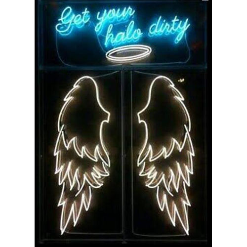 Angle Wings Neon Signboard