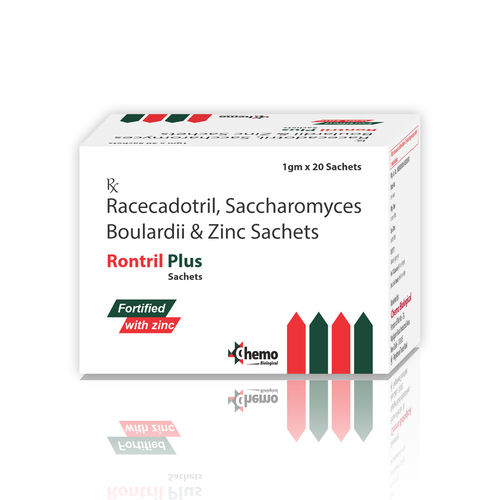 Racecadotril 15 mg + Saccharomyces boulardii 282.5mg + zinc 7.5 mg Sachets
