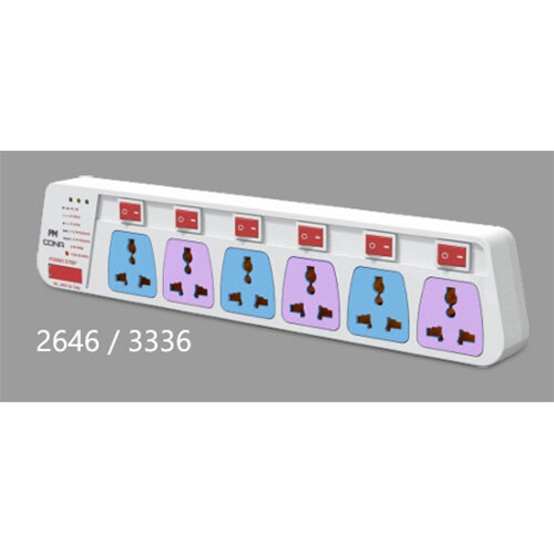 Color 6x6 Power Strip 6A