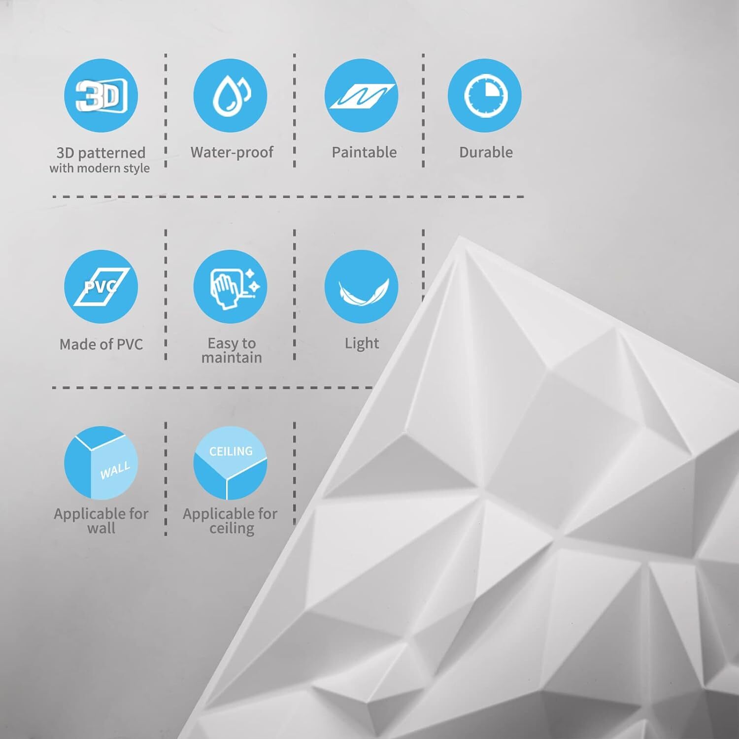 DIAMOND WHITE PVC PANEL