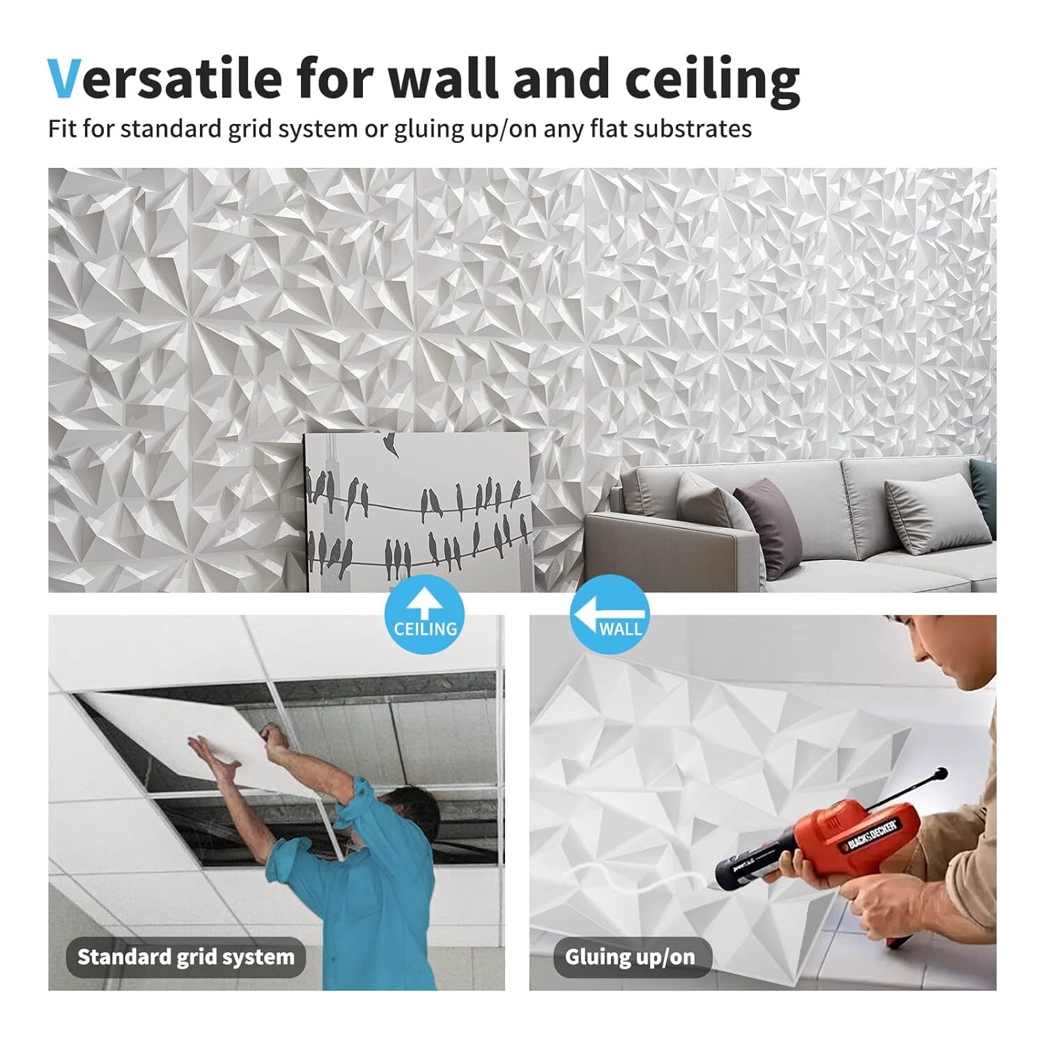 DIAMOND WHITE PVC PANEL
