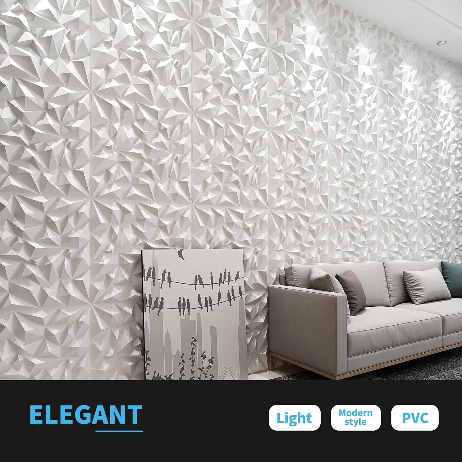 DIAMOND WHITE PVC PANEL
