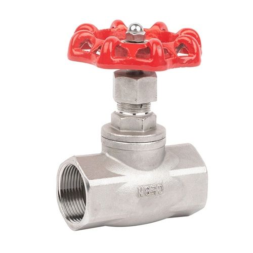 Screwed End Stainless Steel Globe Valve Astm Class 150 1 Inch For Chemical Industry - Color: Silver