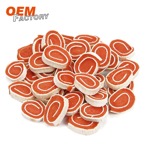 Chicken and Cod Roll Grain Free Puppy Treats Factory OEM Dog Snacks Supplier