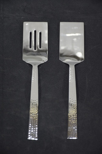 12 Inch Metal Cutlery Set - Color: Silver