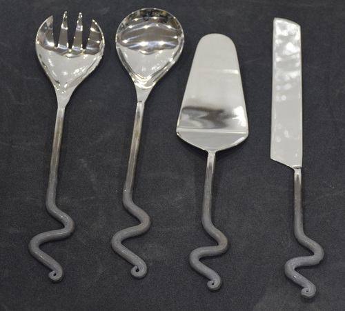 12 Inch Metal Decorative Cutlery Set