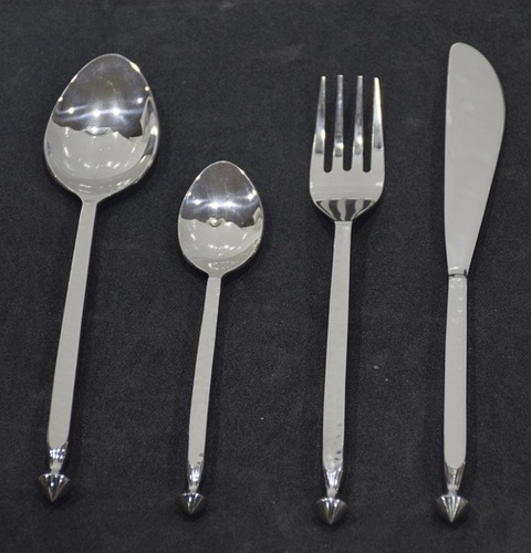 8 Inch Metal Decorative Shiny Cutlery Set