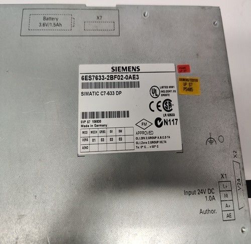 SIEMENS 6ES7633-2BF02-0AE3 SIMATIC C7-633 DP