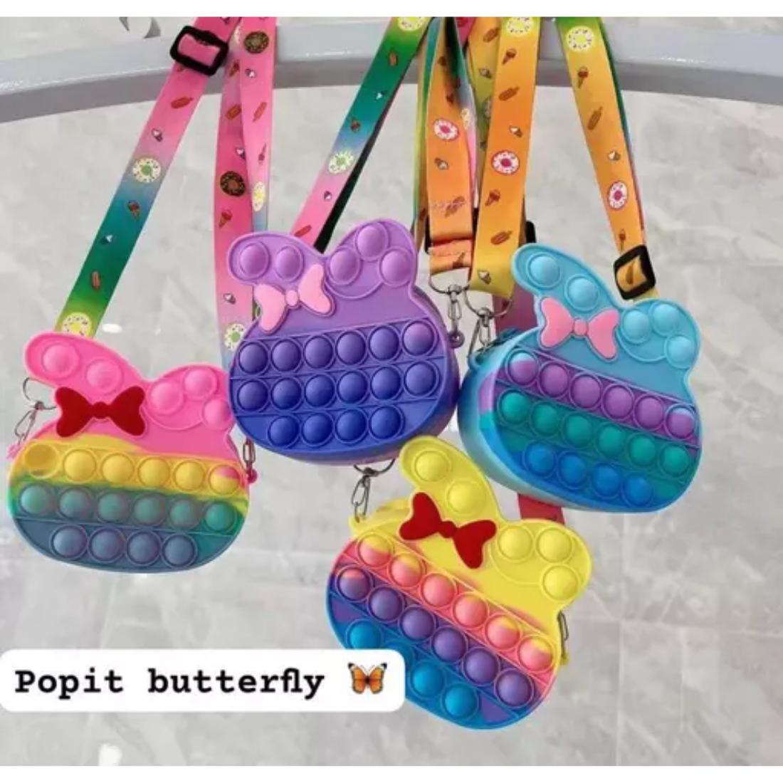 Butterfly popit sling bag