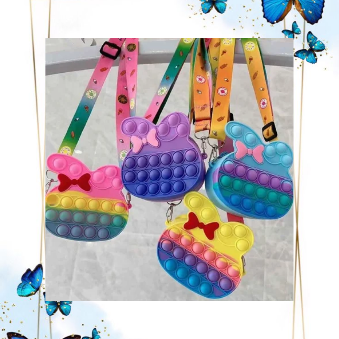 Butterfly popit sling bag