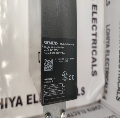SIEMENS 6SL3120-1TE21-8AA3  SINGLE MOTOR MODULE