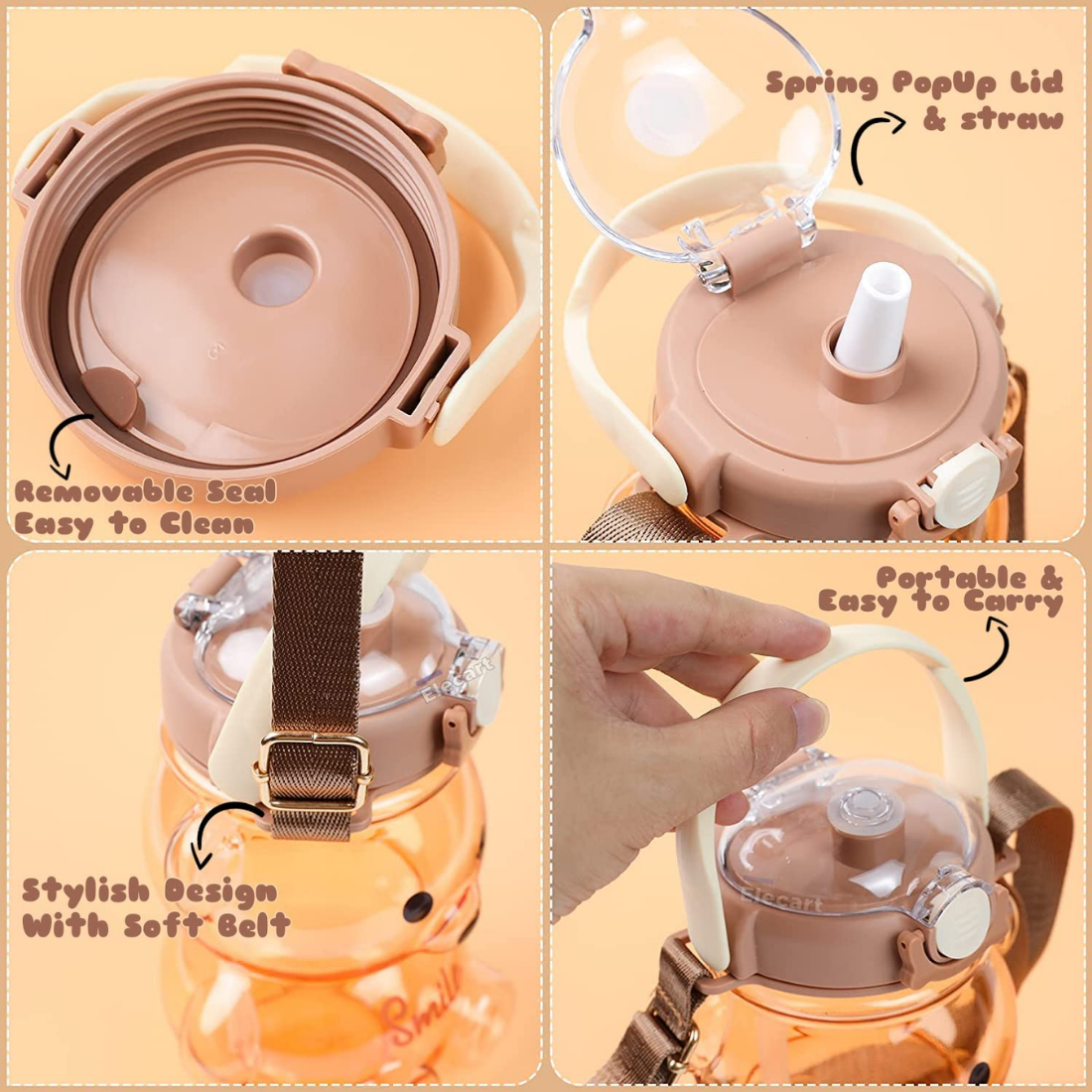 Teddy bear water bottle