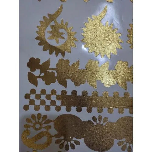 18 Inch Golden Gota Patti Sticker